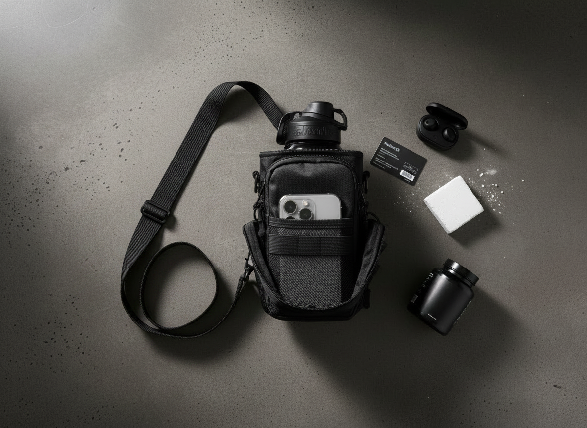 Magnetic fitness bag