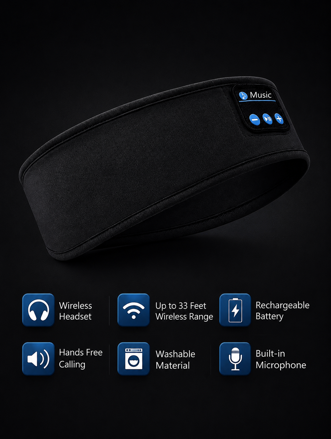 Bluetooth wireless headband